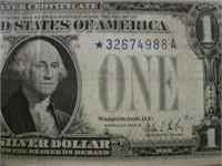 $1 1928B FUNNY BACK STAR NOTE:  *32674988A