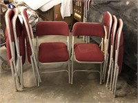 Padded folding chairs