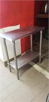 Stainless Steel Table w/Caster 32"x15"x36"