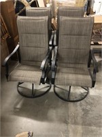 Swivel patio chairs