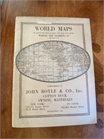 World Maps Copyright 1917