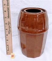 brown crock wax sealer canning jar