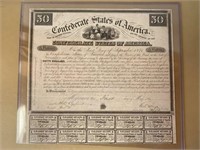 Confederate States Of America $50 Bond 1 May 1861