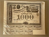 Confederate States of America $1,000 2 March 1863