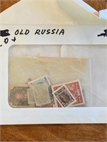 15 Odd Tsarist Russian Stamps