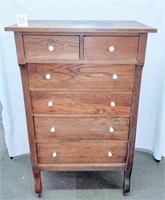 (6) drawer oak chest