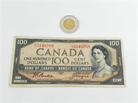 Billet de 100$ CAN 1954