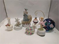 Music Boxes, Figurines & Glass Ball
