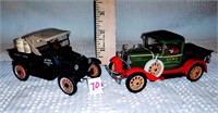 (2) small diecast pick-up trucks