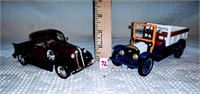 (2) small diecast vehicles