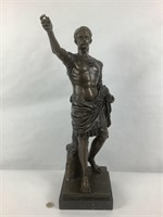 Statue de bronze d'Augusto César