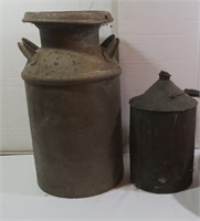 Antique Milk Can & Kerosene Can
