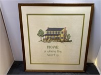 Hand Stitched Home Picture