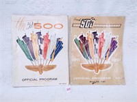 (2) Indianapolis 500  race programs