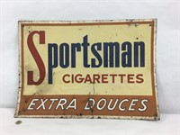 Enseigne vintage en métal Sportsman Cigarettes