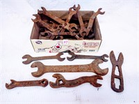 assorted old wrenches