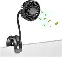 Clip on Desk Fan Battery Operated or USB Powered