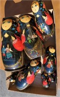 Russian stacking dolls,  (9)