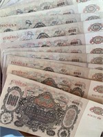 27 Very Large Size Russian Notes