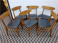 Ensemble de 6 chaises danoise Farstrup MCM