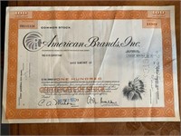 One Drive16 American Brands, Inc Stock Certificate