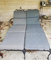 Double Patio Lounge Chair with cushions