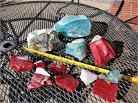 Shards of colored glass - large pieces