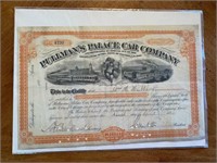 Pullman's Palace Car Company Stock Certificate