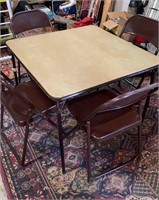 Card table and 4 chairs