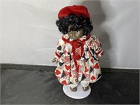 10" Porcelain Doll on Stand
