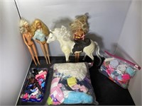 Barbie and Misc. Doll Lot Horse,  Clothing,  Shoes