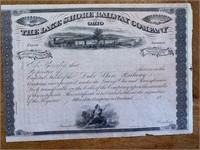 Lake Shore Railway Company 19th century cert.