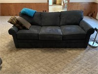 La-Z-Boy Blue Upholstered Sofa