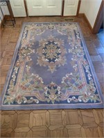 Foyer Rug and Small Metal Stand