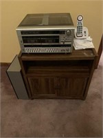 Vintage Stereo with Speakers & Stand