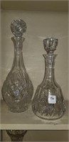 2  WATERFORD CRYSTAL WINE DECANTERS