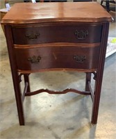 Antique Mahogany 2 drawer table