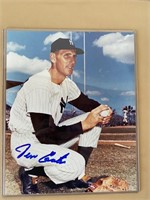Autographed Picture Of Jim Coates  NY Yankees