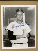 Autographed Picture Of Johnny Blanchard NY Yankee