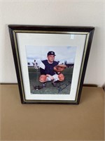 Framed Autograph Picture Of Johnny Blanchard NY