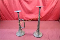 Metal Candle Stands: 2pc lot