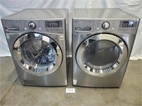 LG $1890 Front Load Washer & Dryer Set (No Ship)
