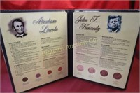 Kennedy Half Dollars & Lincoln Cents in Display