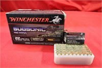 Ammo: .22LR 500 Rounds Winchester Sub Sonic