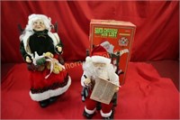 Rocking Chair Santa & Mrs. Claus 2pc lot