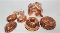 Vintage Copper Brass Decorative Pans