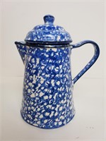 Stangl Town Hand Painted Blue Splatter Teapot