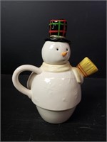 Porcelain Snowman Teapot