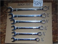 Bench Top SAE Combination Wrench Set