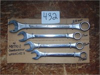 4 Metric Combination Wrenches
